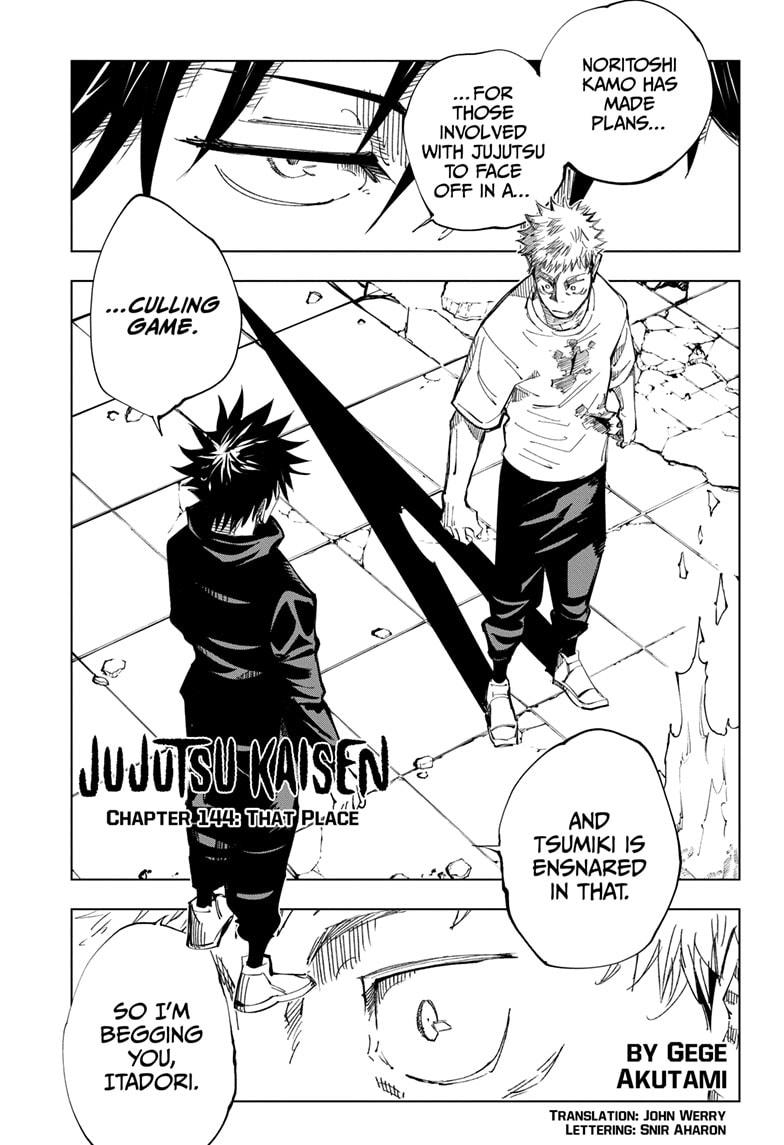 Jujutsu Kaisen Manga Chapter - 144 - image 1