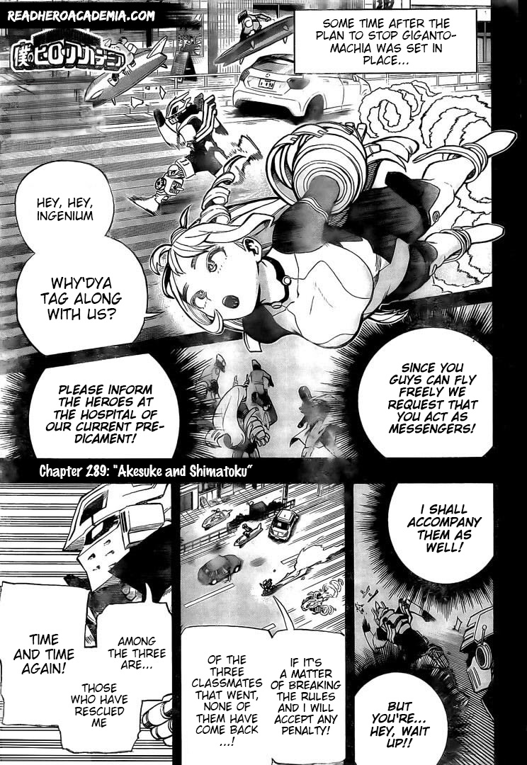 My Hero Academia Manga Manga Chapter - 289 - image 1