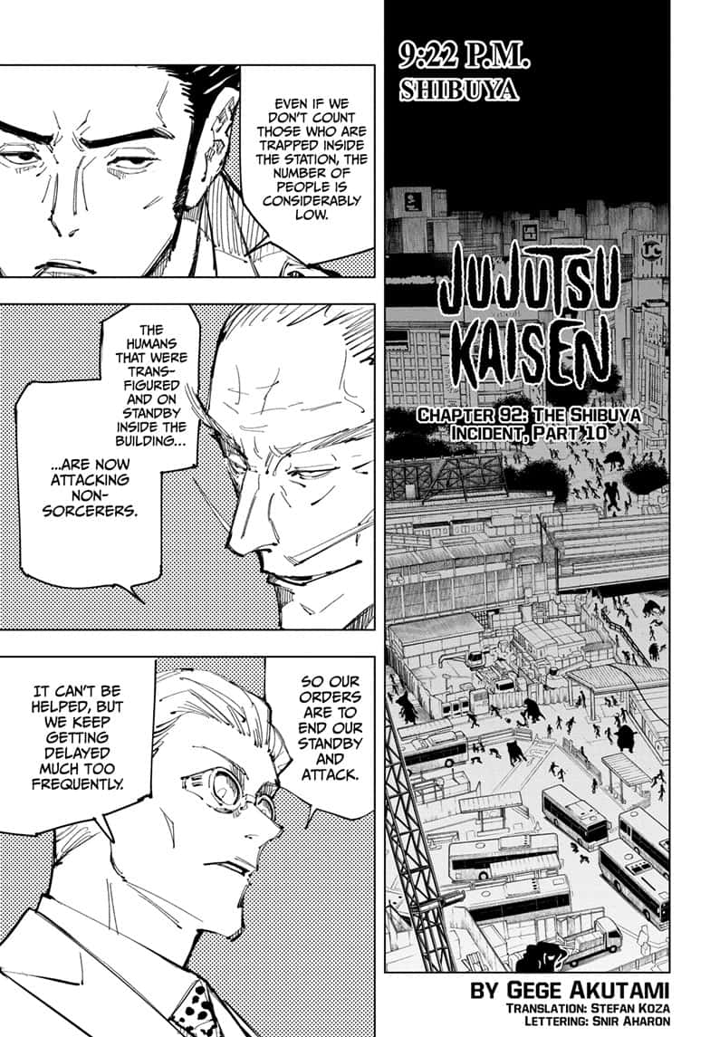 Jujutsu Kaisen Manga Chapter - 92 - image 1