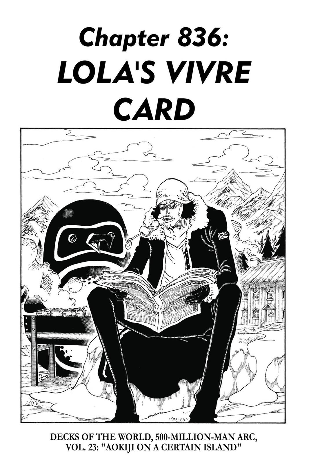 One Piece Manga Manga Chapter - 836 - image 1