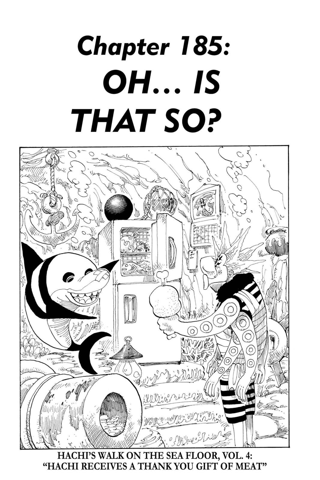 One Piece Manga Manga Chapter - 185 - image 1