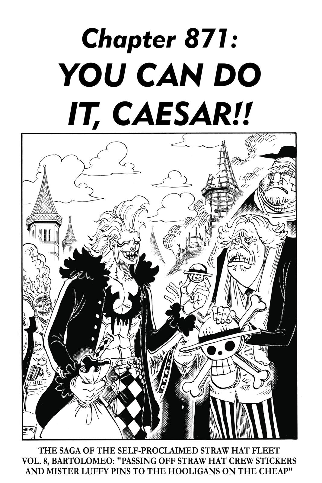 One Piece Manga Manga Chapter - 871 - image 1