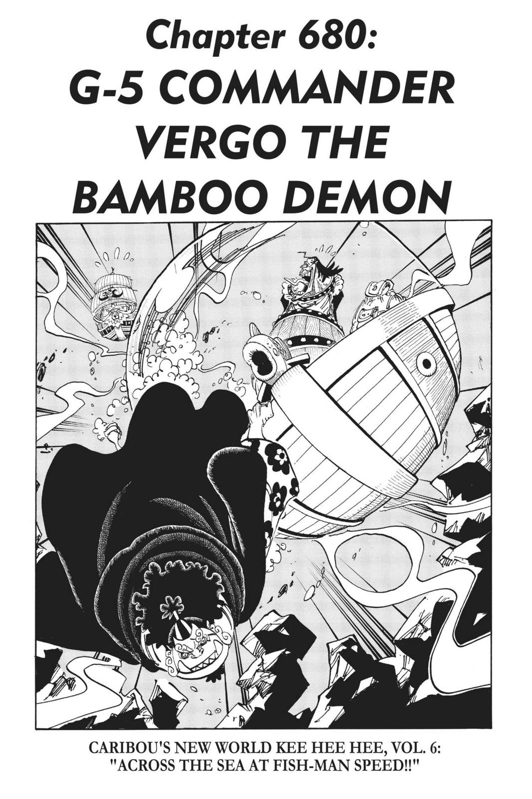 One Piece Manga Manga Chapter - 680 - image 1