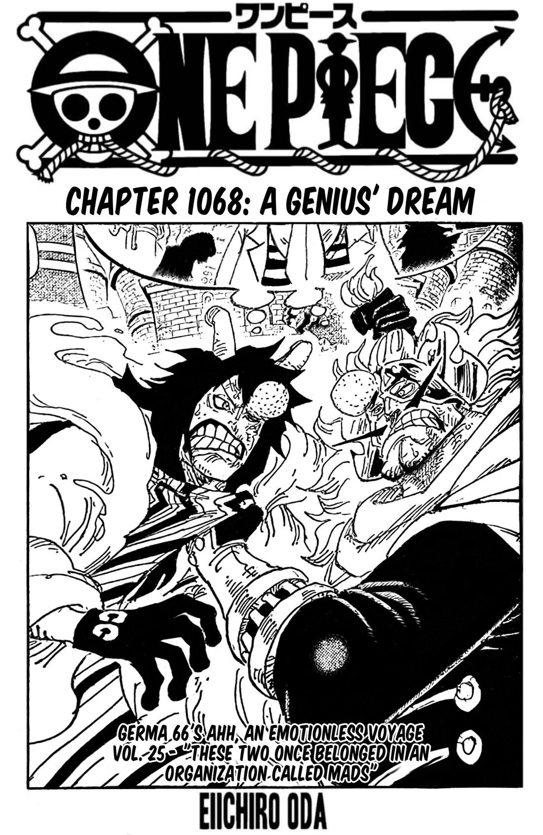 One Piece Manga Manga Chapter - 1068 - image 1