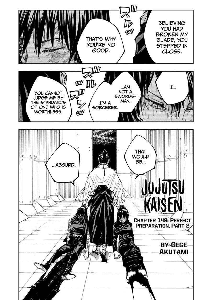 Jujutsu Kaisen Manga Chapter - 149 - image 1