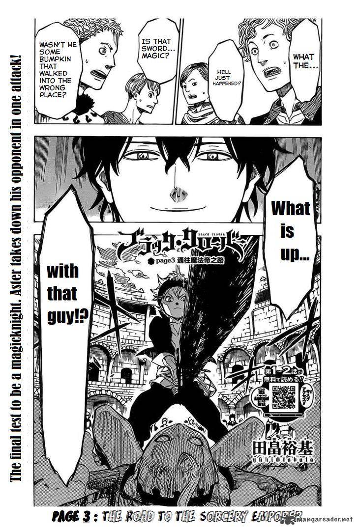 Black Clover Manga Manga Chapter - 3 - image 1
