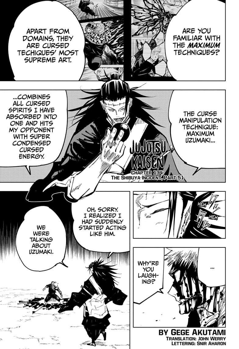 Jujutsu Kaisen Manga Chapter - 134 - image 1