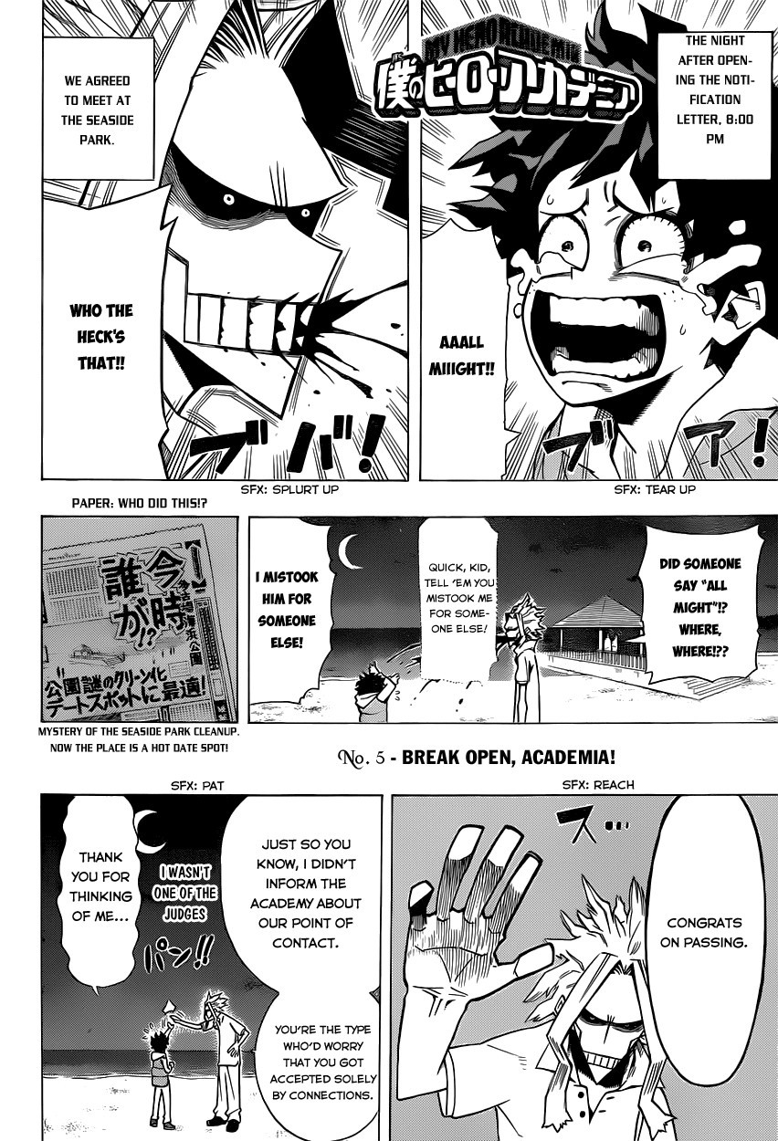 My Hero Academia Manga Manga Chapter - 5 - image 4