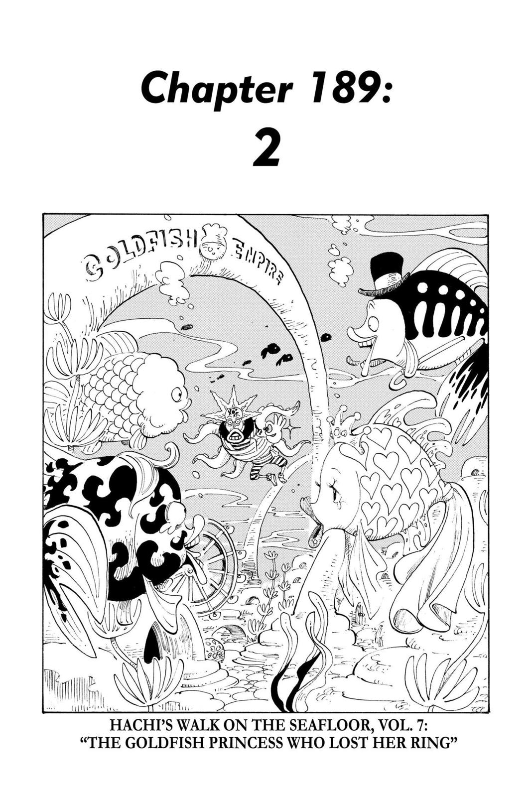 One Piece Manga Manga Chapter - 189 - image 1