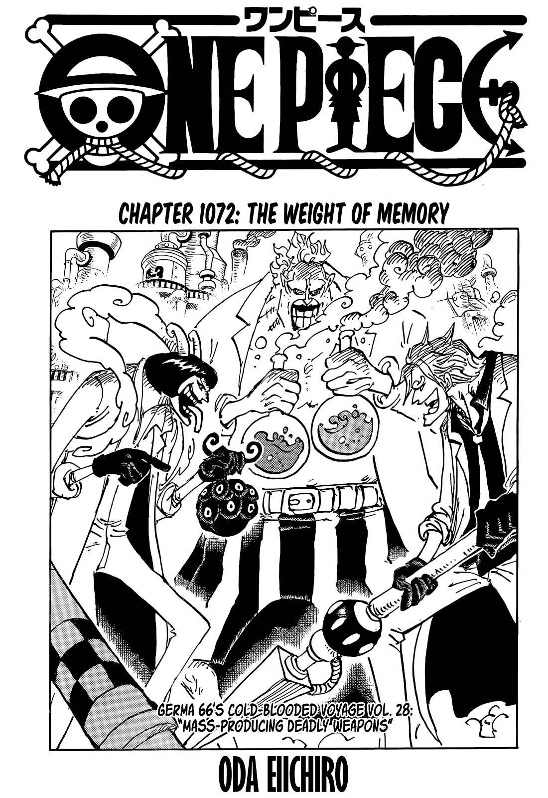One Piece Manga Manga Chapter - 1072 - image 1