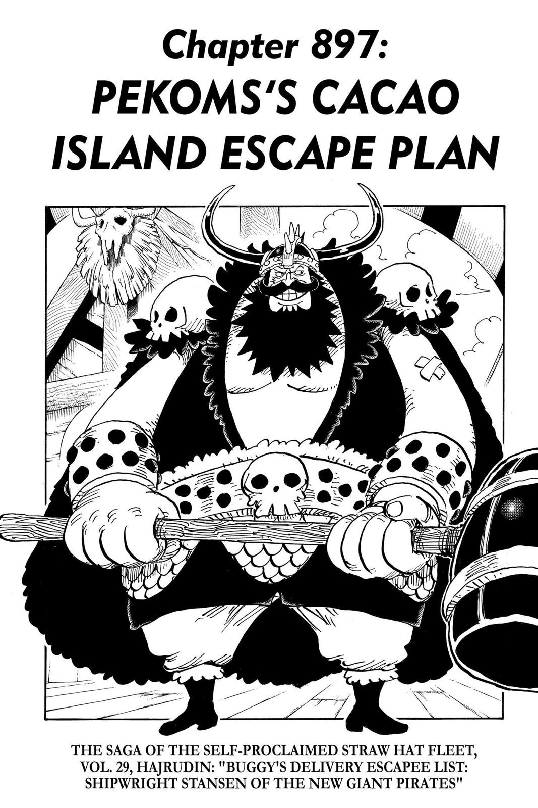 One Piece Manga Manga Chapter - 897 - image 1