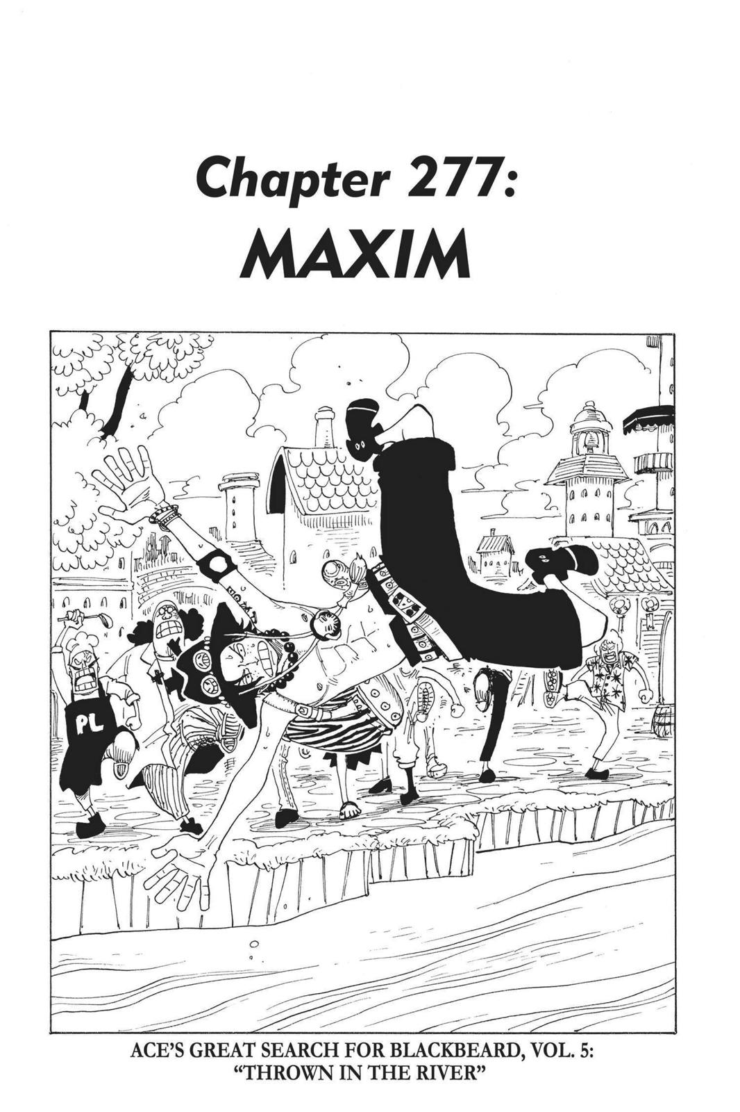 One Piece Manga Manga Chapter - 277 - image 1