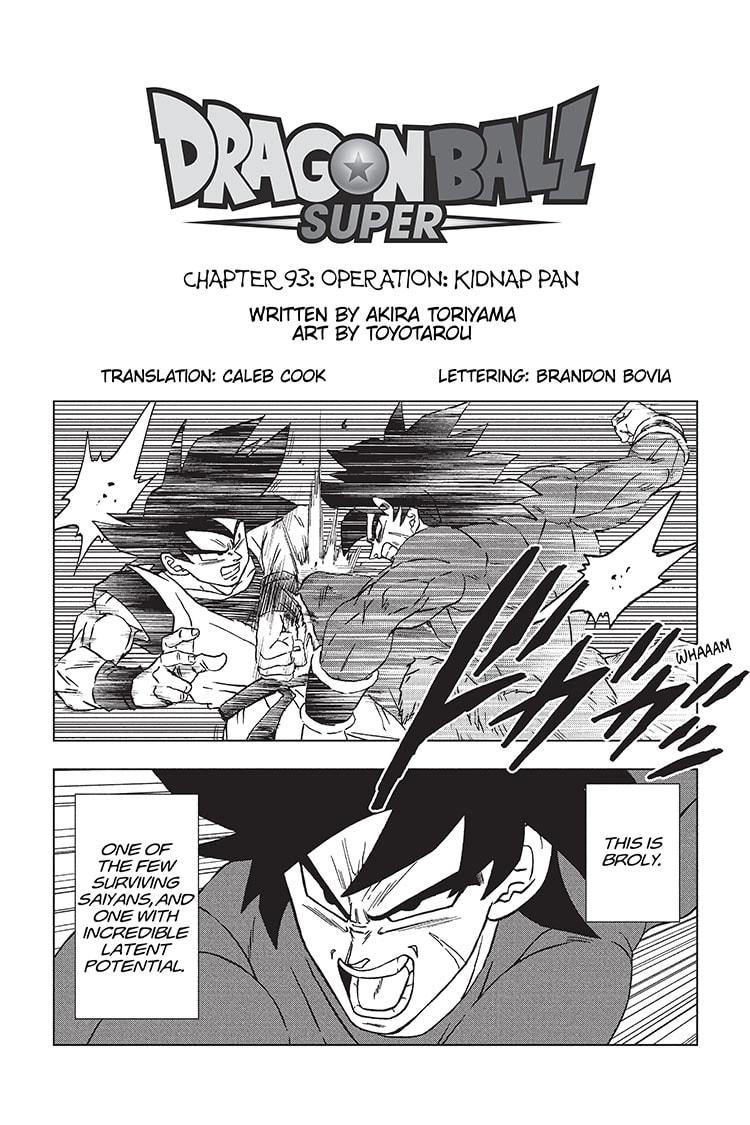 Dragon Ball Super Manga Manga Chapter - 93 - image 1