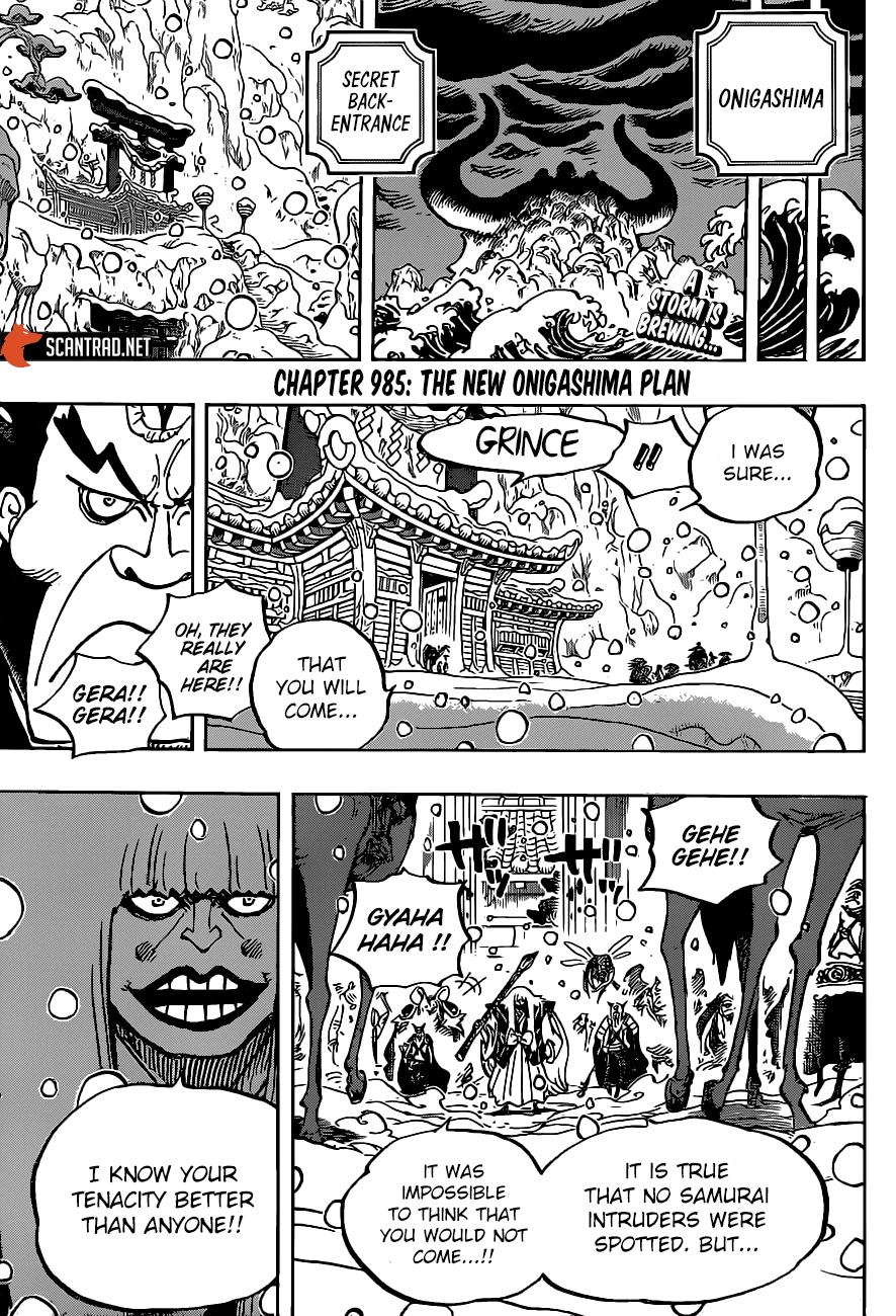 One Piece Manga Manga Chapter - 985 - image 3