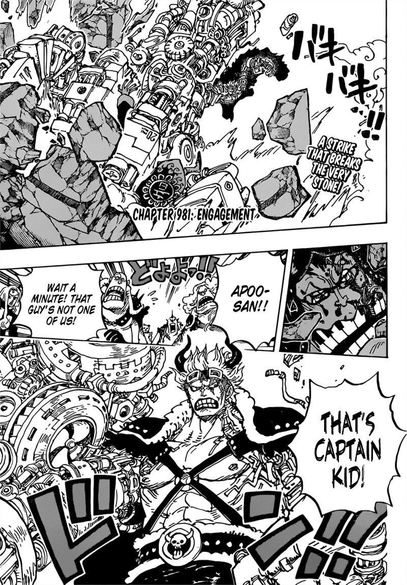 One Piece Manga Manga Chapter - 981 - image 3
