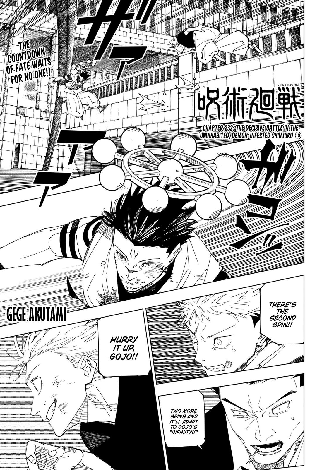 Jujutsu Kaisen Manga Chapter - 232 - image 1