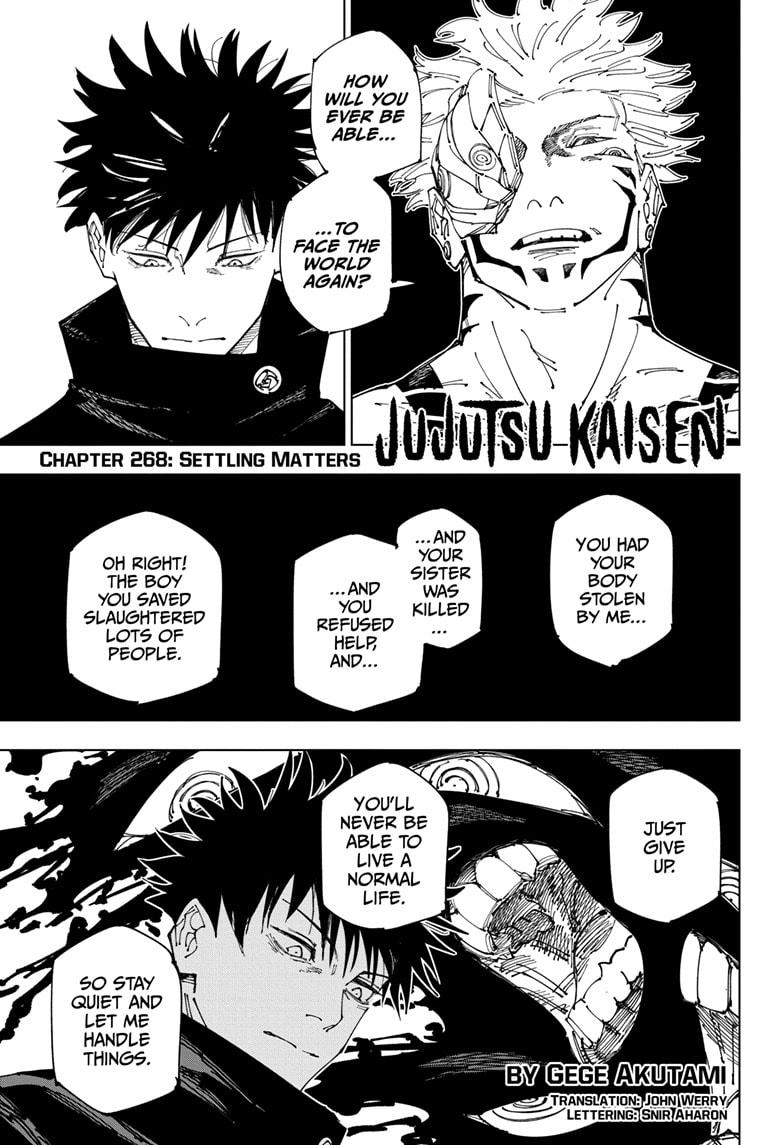 Jujutsu Kaisen Manga Chapter - 268 - image 1