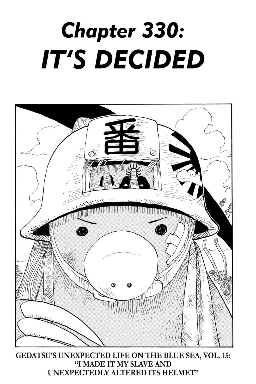 One Piece Manga Manga Chapter - 330 - image 1