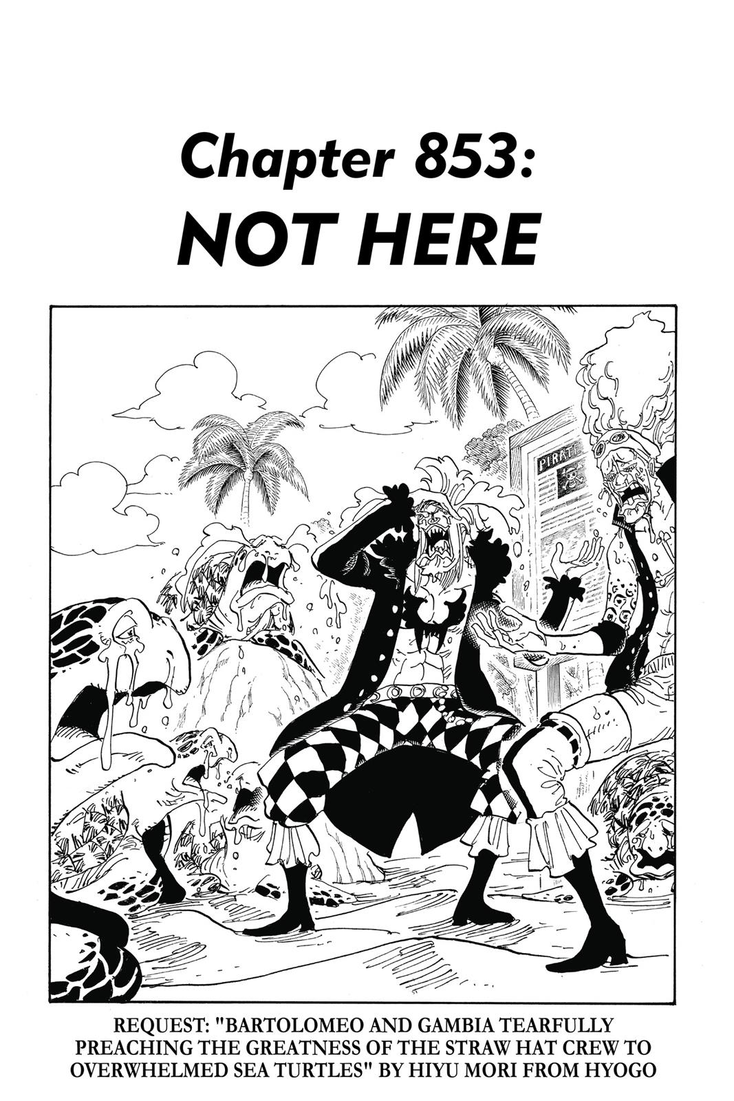 One Piece Manga Manga Chapter - 853 - image 1