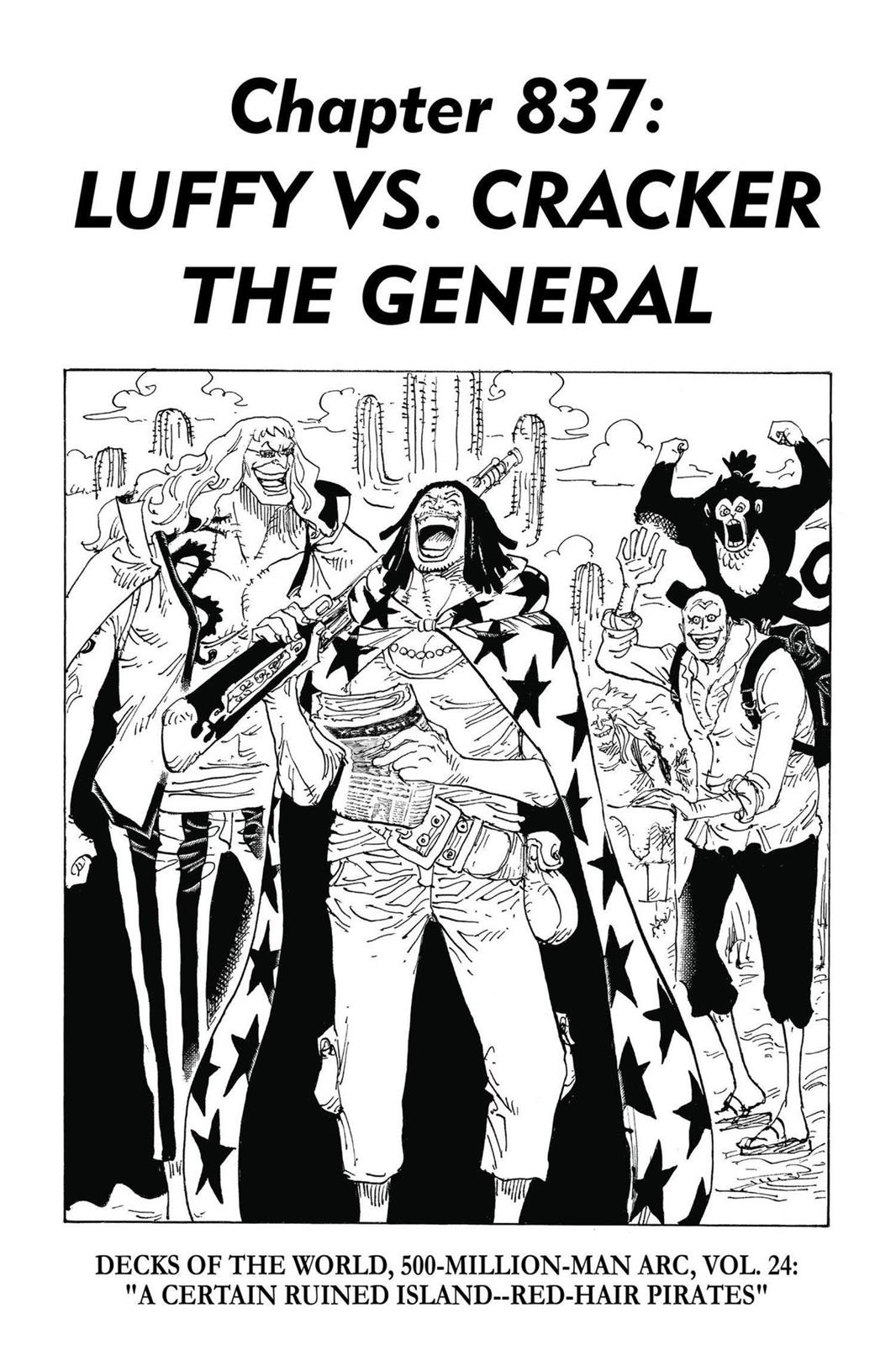 One Piece Manga Manga Chapter - 837 - image 1