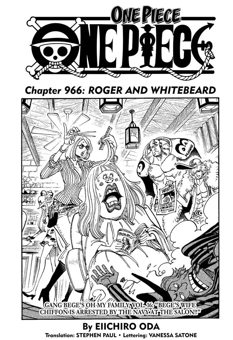 One Piece Manga Manga Chapter - 966 - image 1