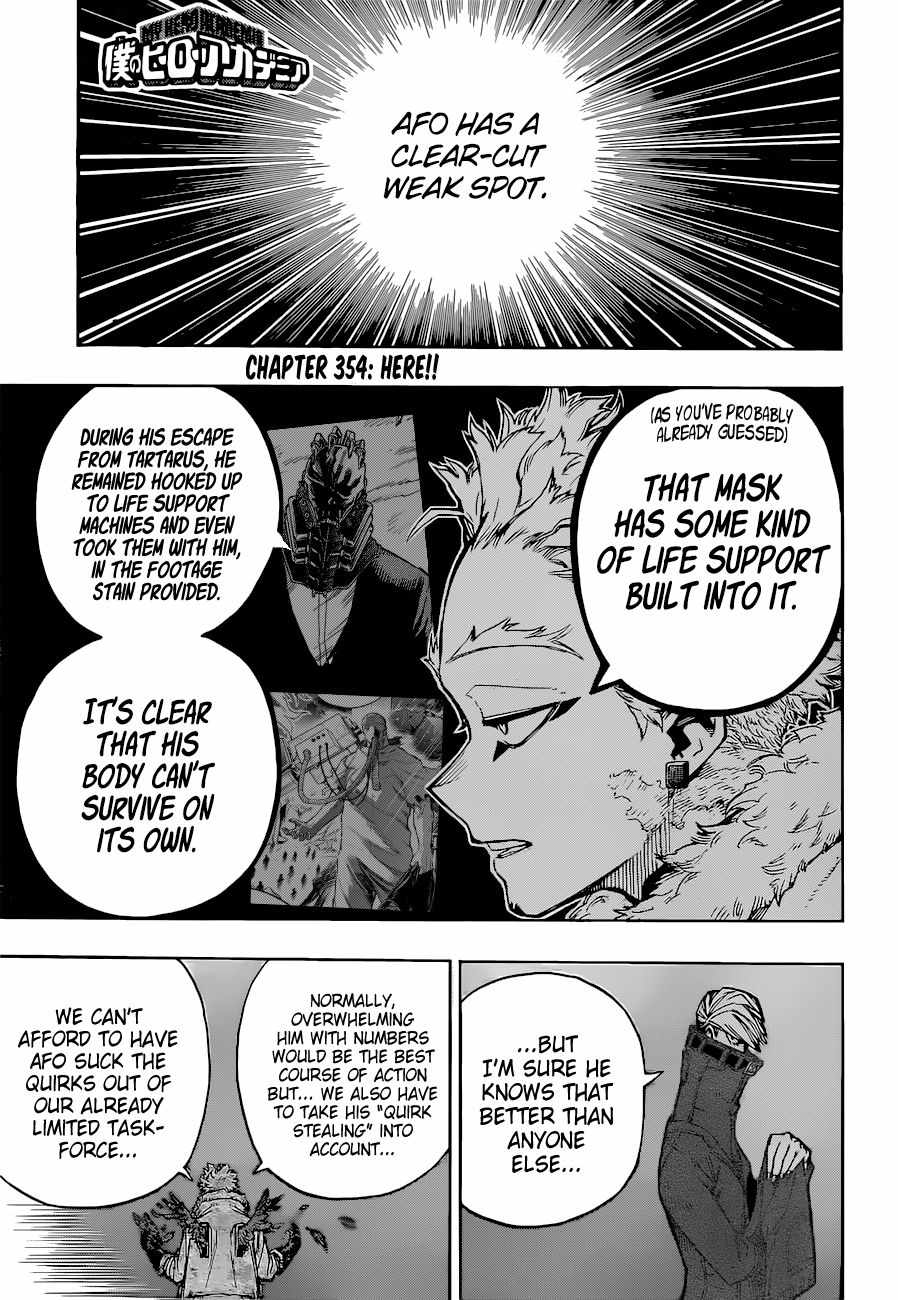 My Hero Academia Manga Manga Chapter - 354 - image 1