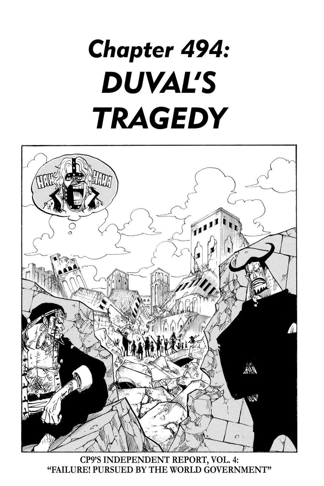 One Piece Manga Manga Chapter - 494 - image 1
