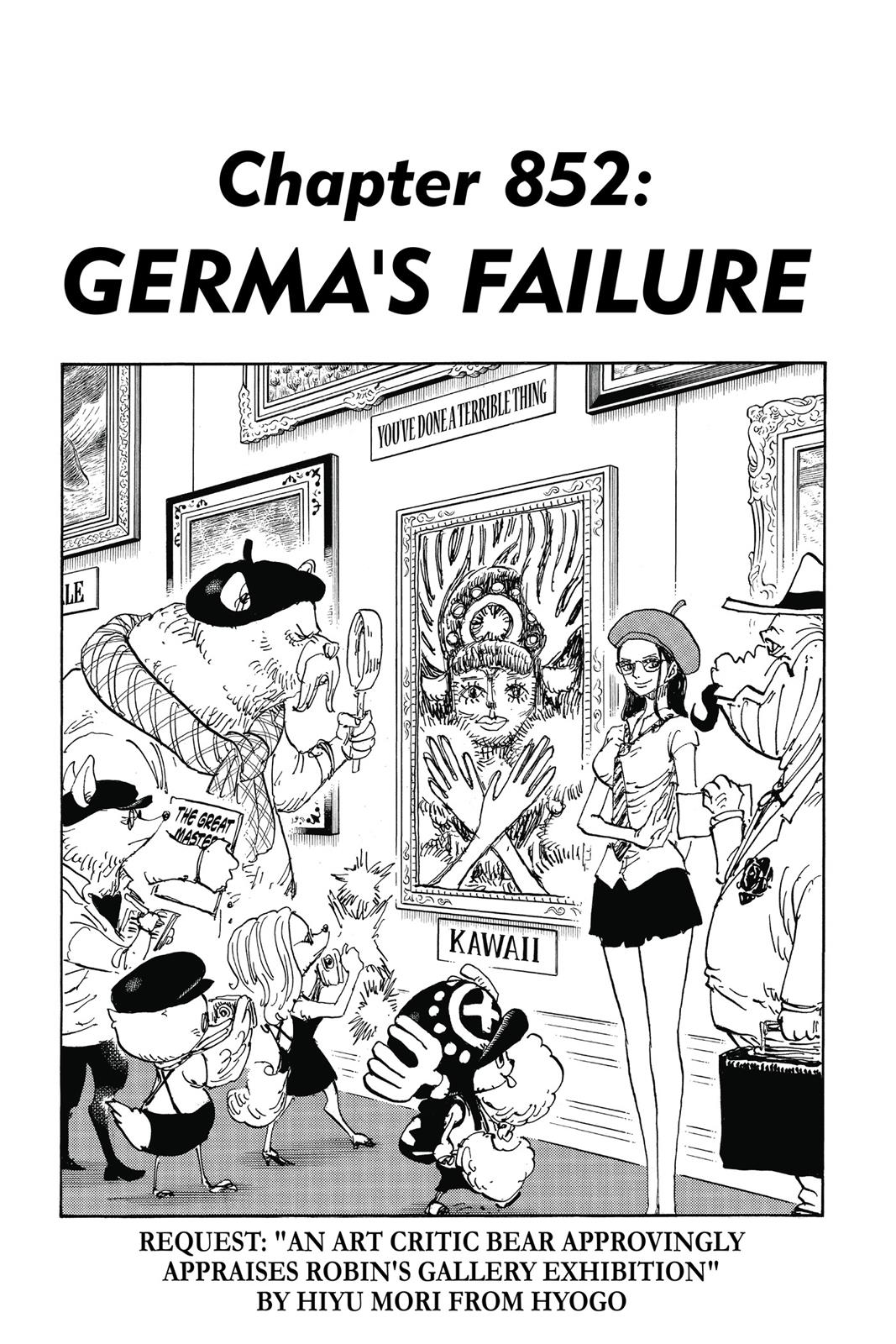 One Piece Manga Manga Chapter - 852 - image 1