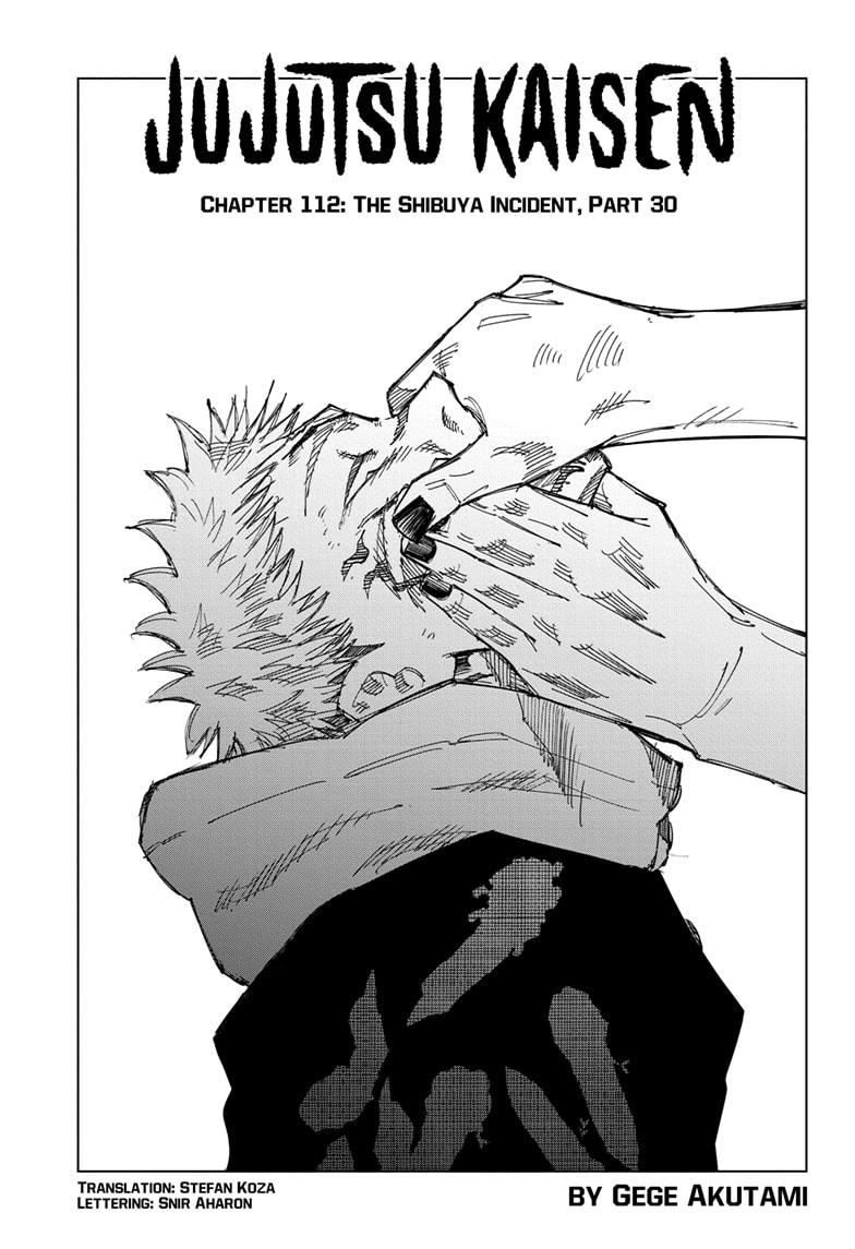 Jujutsu Kaisen Manga Chapter - 112 - image 1