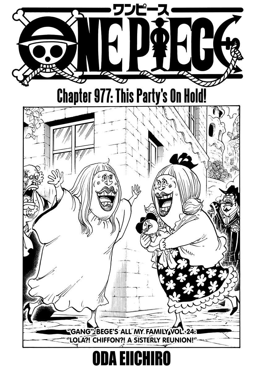 One Piece Manga Manga Chapter - 977 - image 1