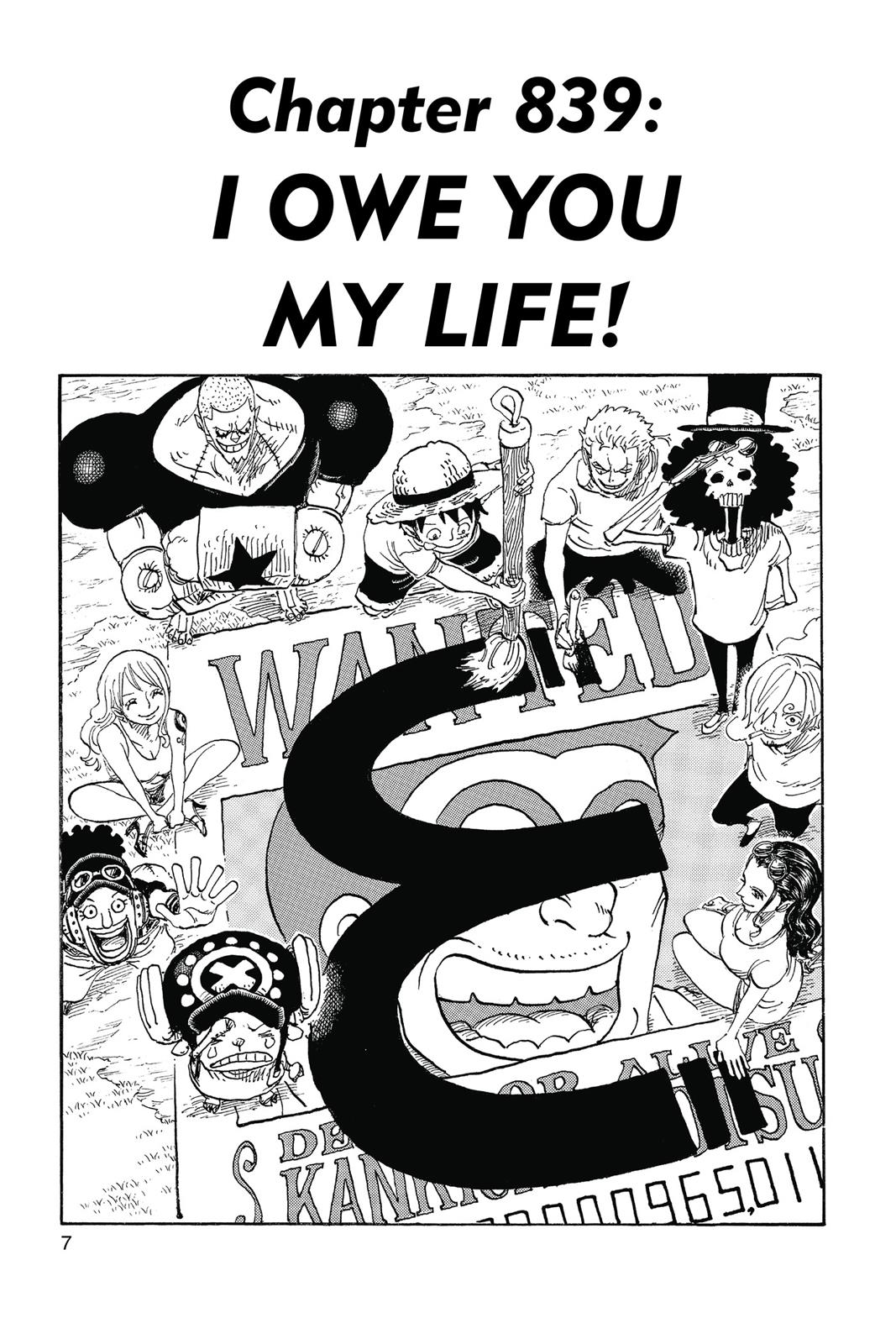 One Piece Manga Manga Chapter - 839 - image 8