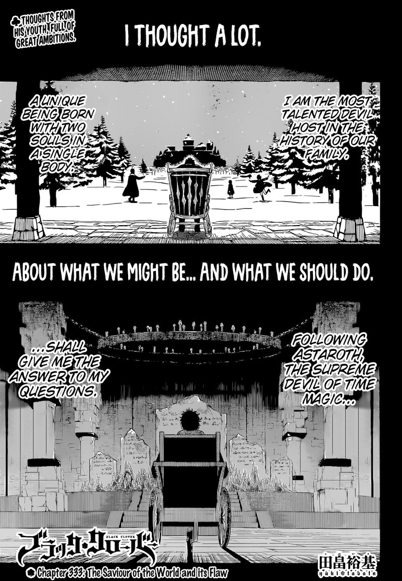 Black Clover Manga Manga Chapter - 333 - image 1