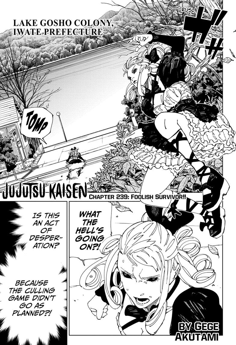 Jujutsu Kaisen Manga Chapter - 239 - image 1