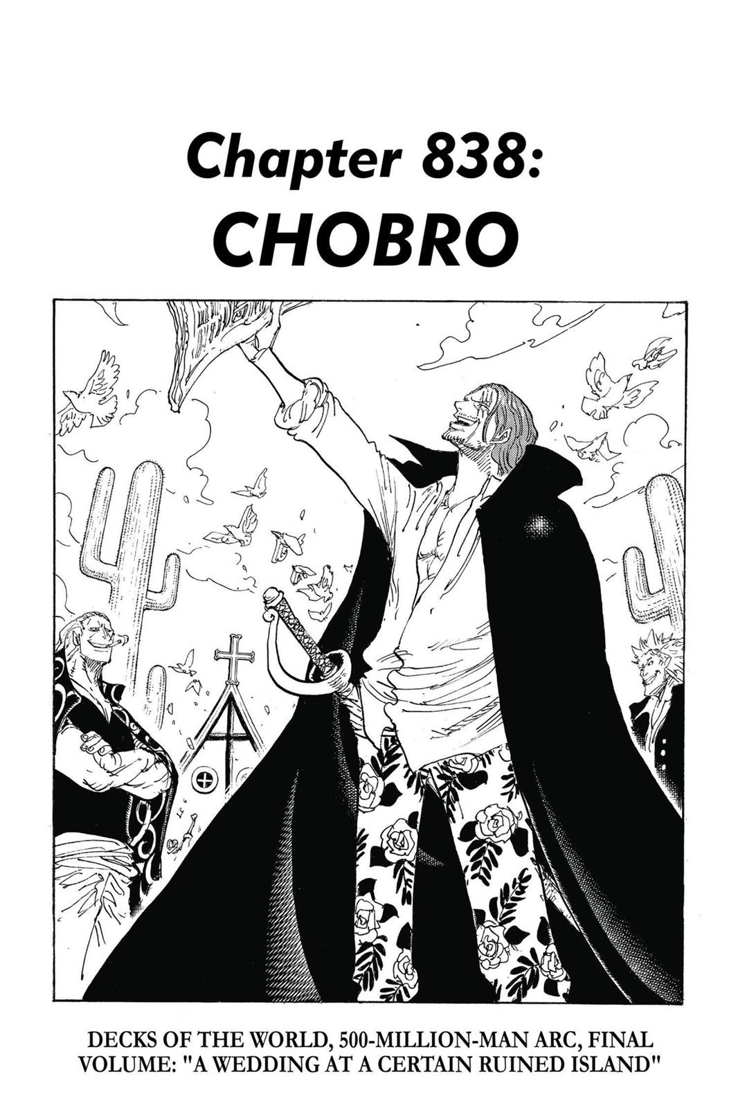 One Piece Manga Manga Chapter - 838 - image 1