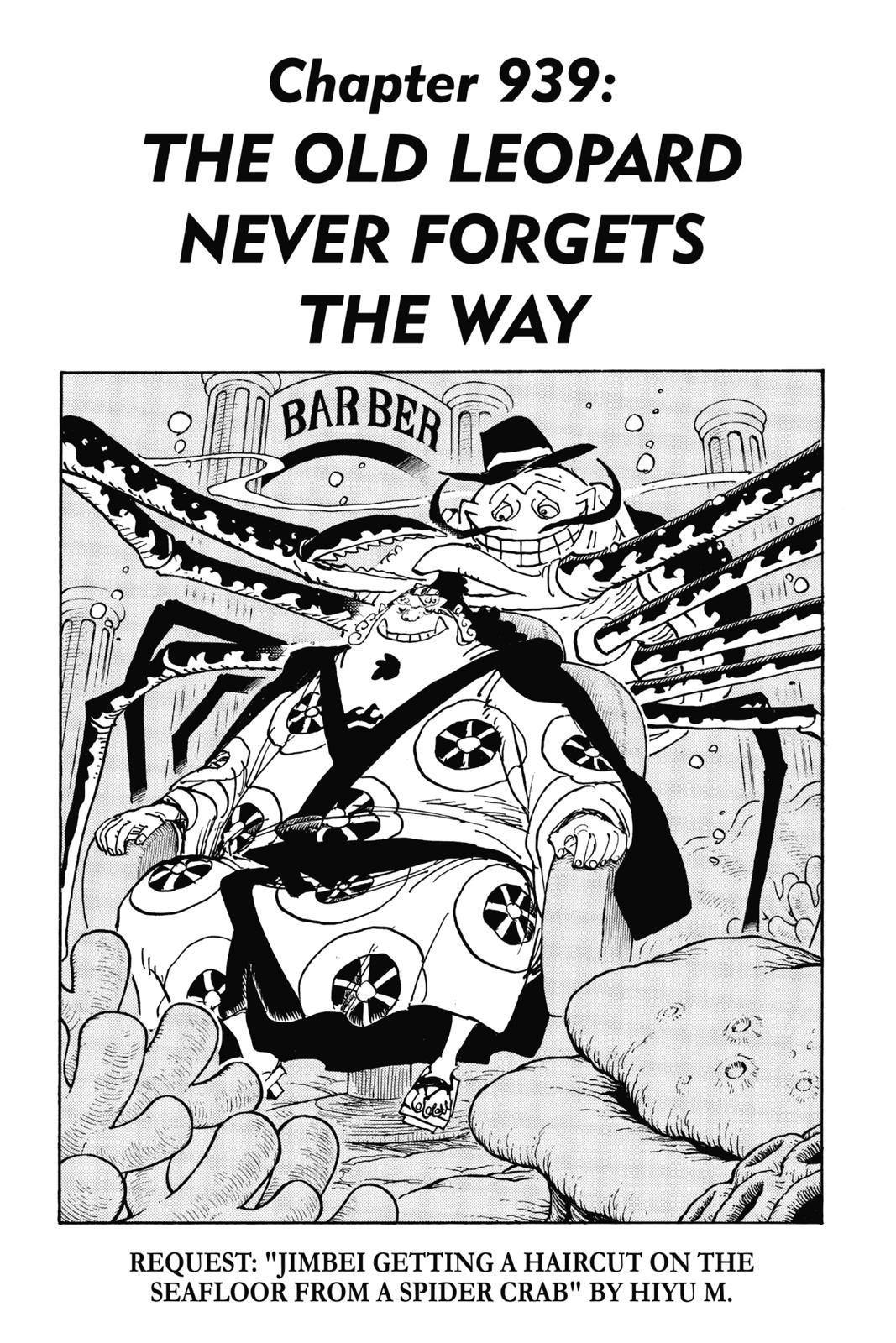 One Piece Manga Manga Chapter - 939 - image 1