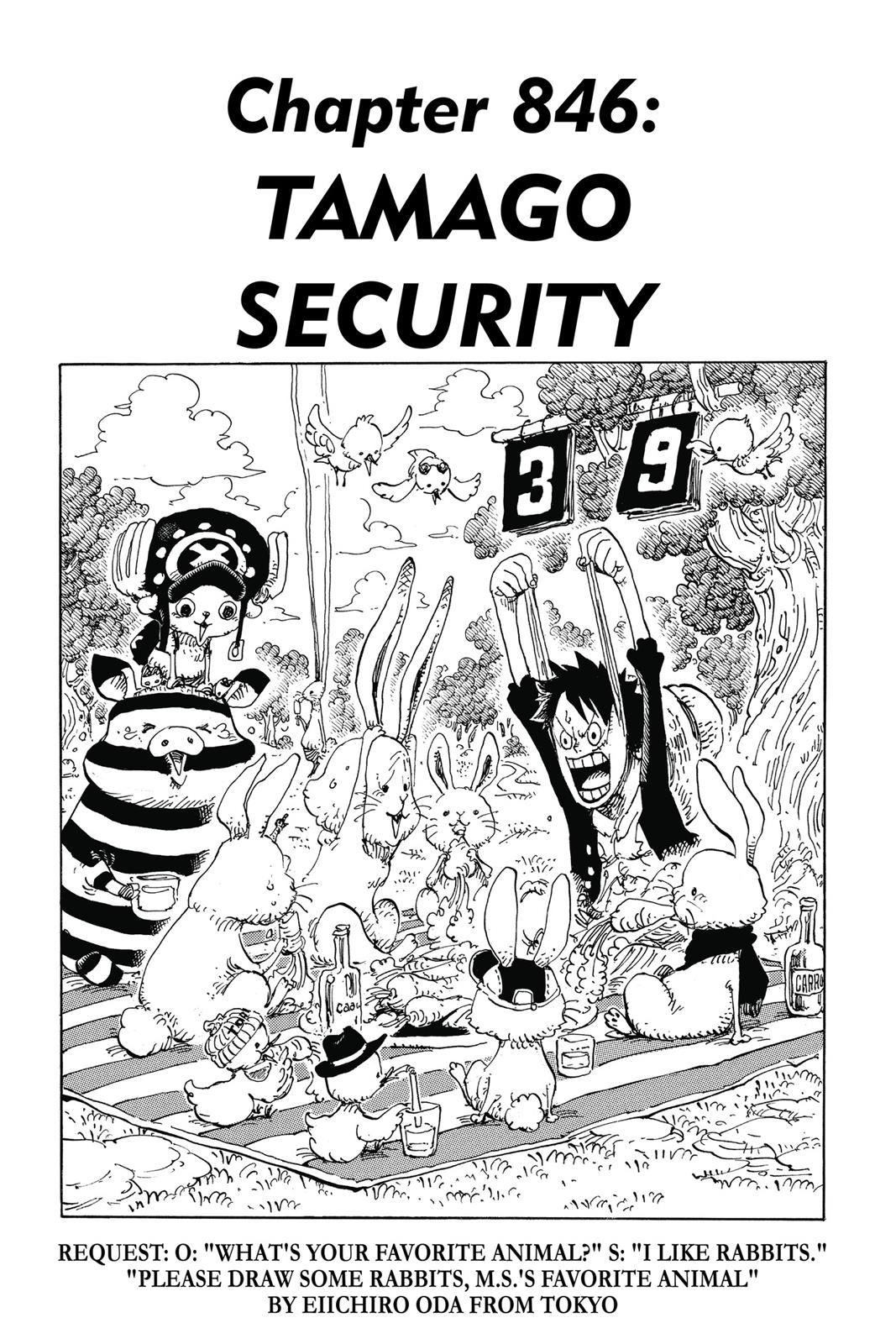 One Piece Manga Manga Chapter - 846 - image 1