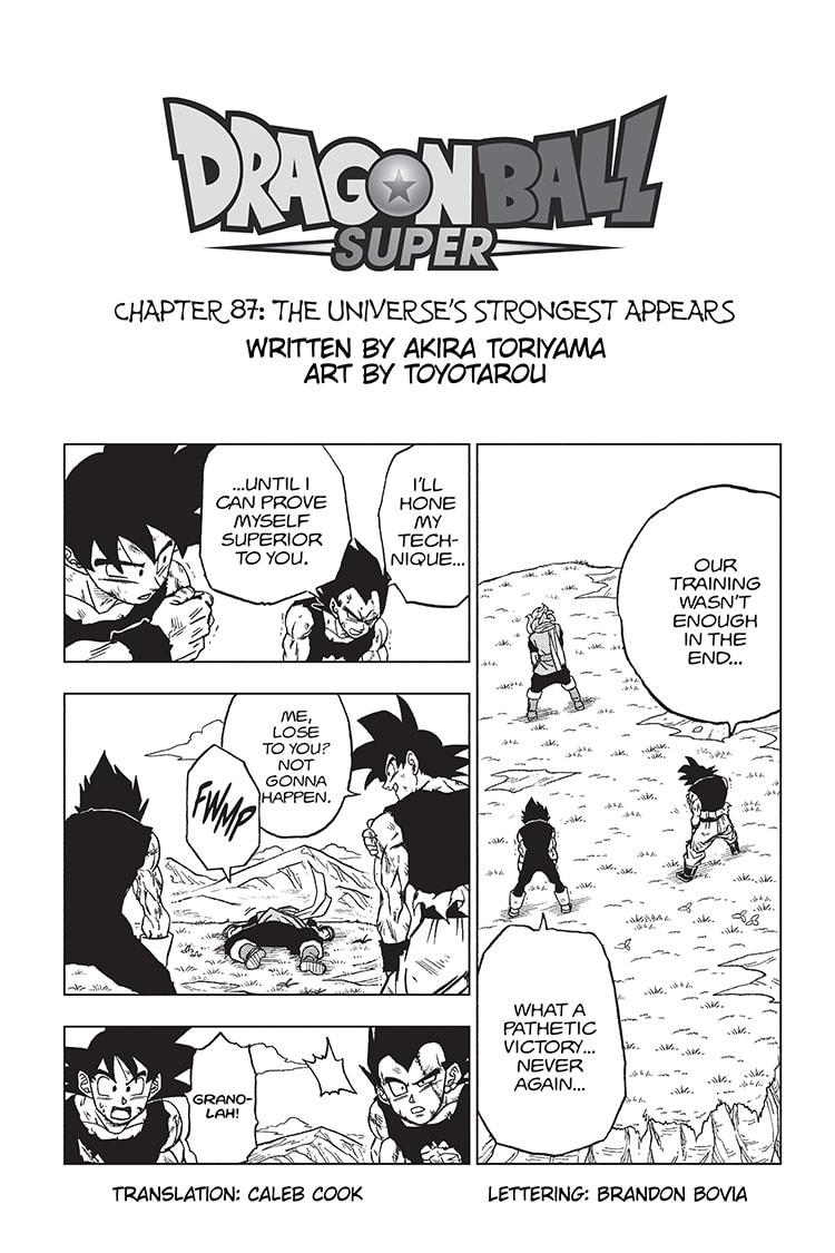 Dragon Ball Super Manga Manga Chapter - 87 - image 1