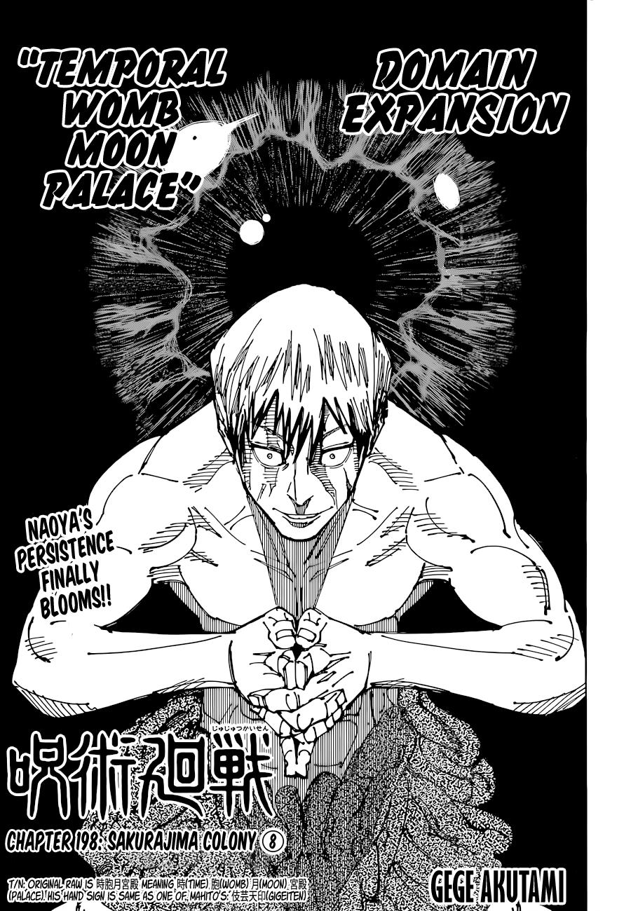 Jujutsu Kaisen Manga Chapter - 198 - image 1