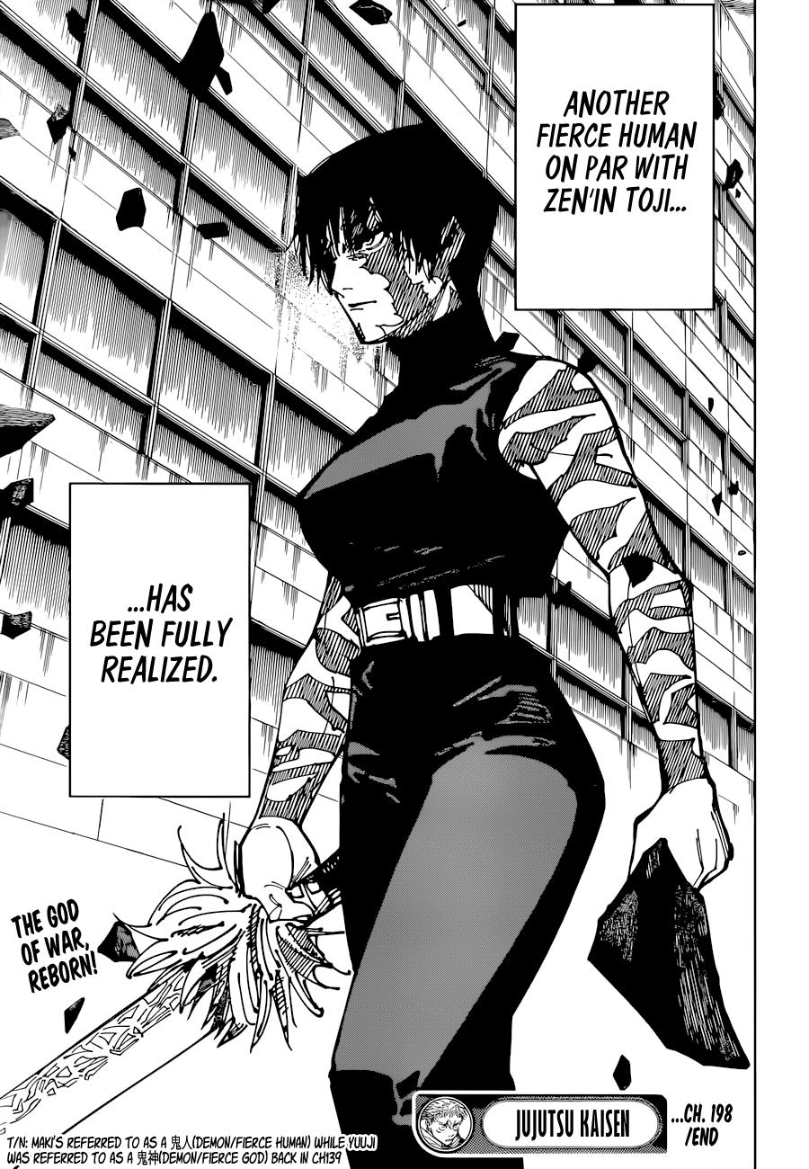 Jujutsu Kaisen Manga Chapter - 198 - image 18