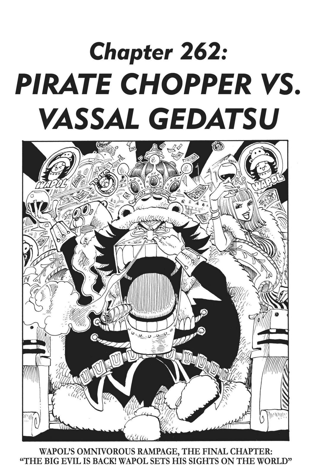 One Piece Manga Manga Chapter - 262 - image 1