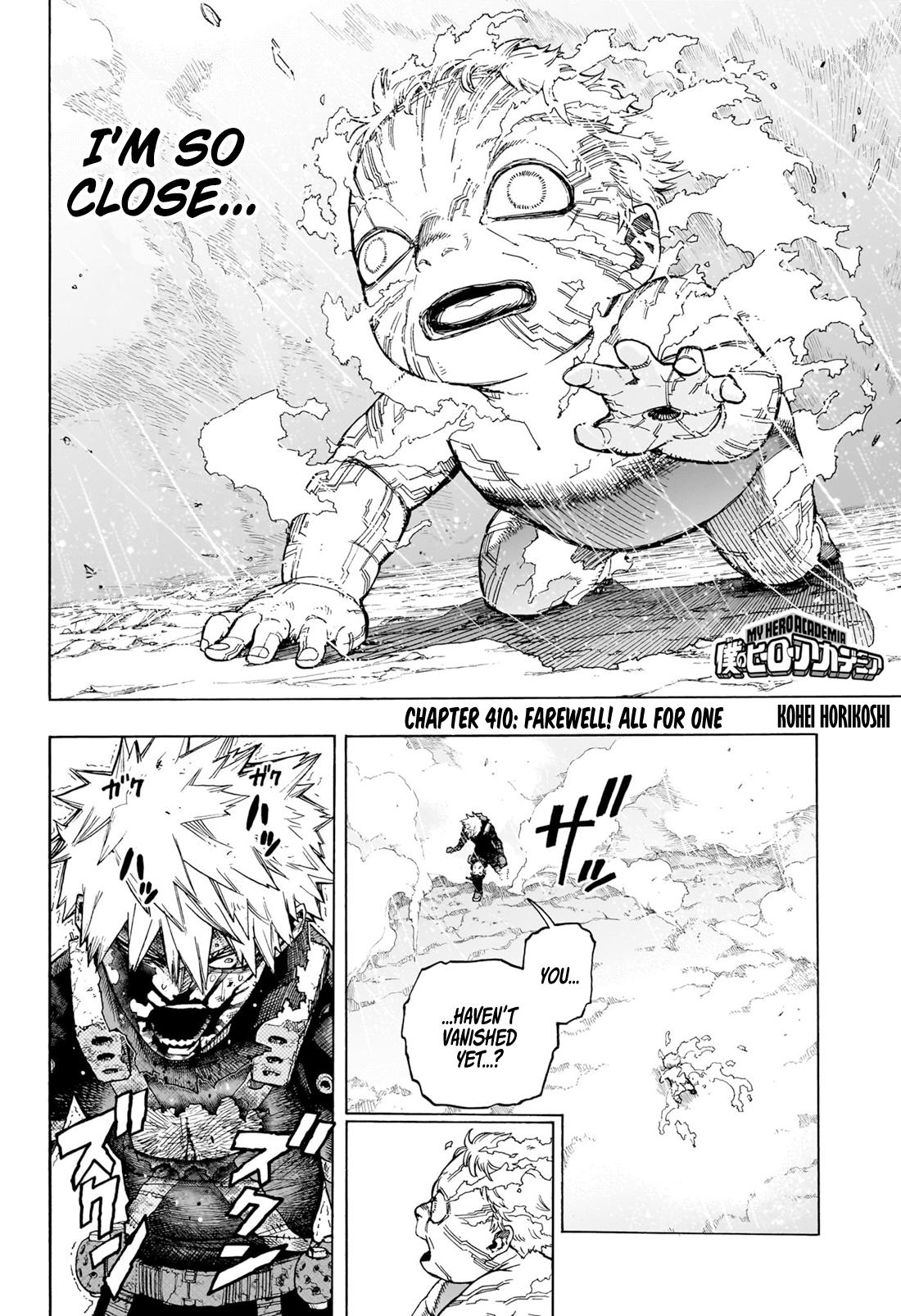 My Hero Academia Manga Manga Chapter - 410 - image 3