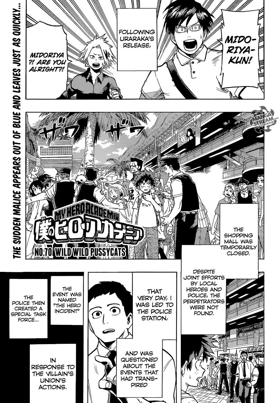 My Hero Academia Manga Manga Chapter - 70 - image 1