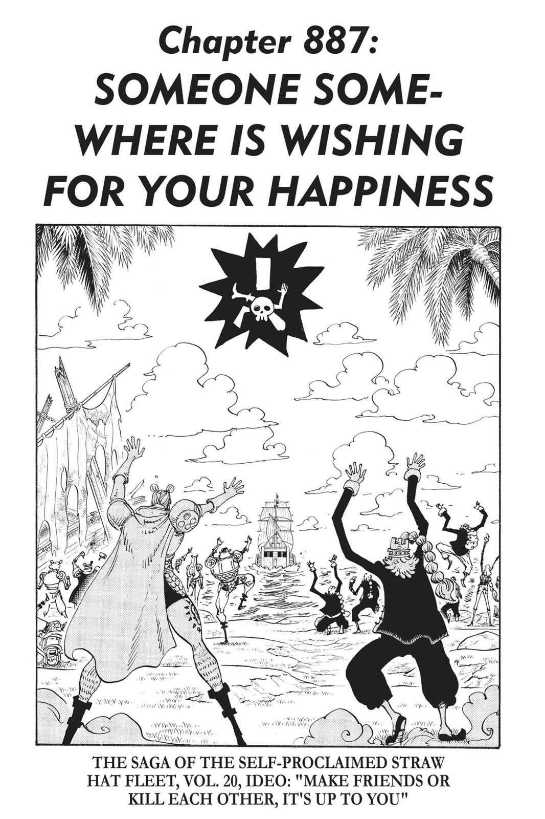One Piece Manga Manga Chapter - 887 - image 1
