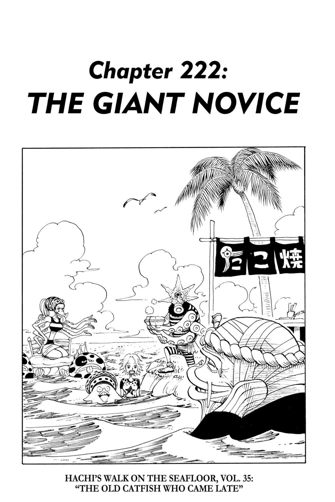 One Piece Manga Manga Chapter - 222 - image 1