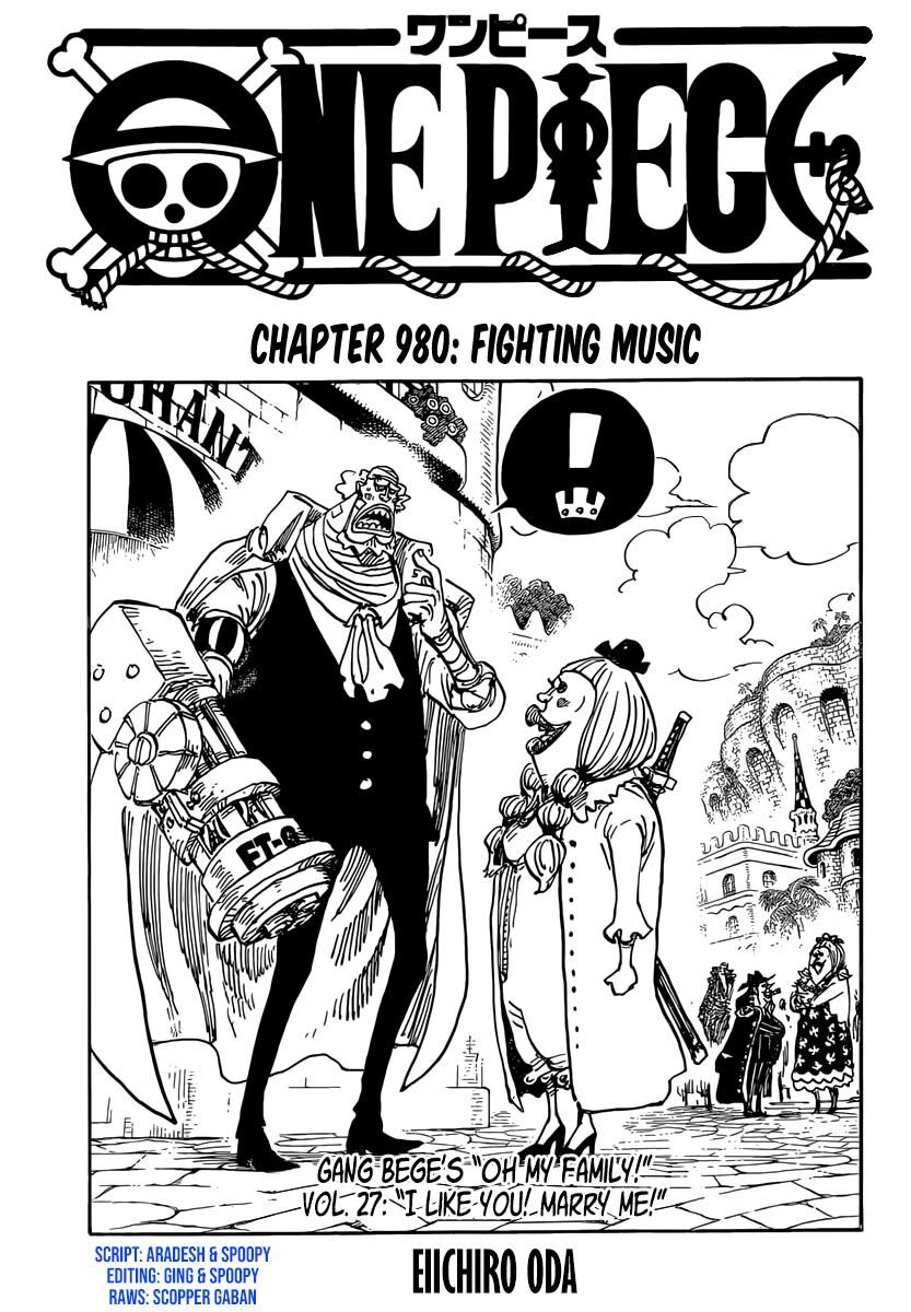 One Piece Manga Manga Chapter - 980 - image 1