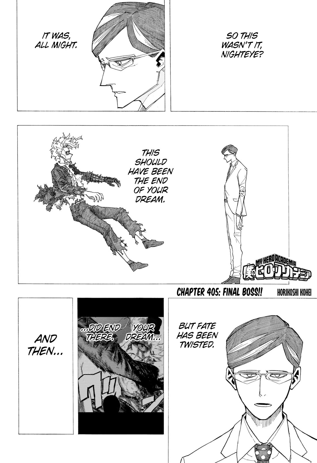 My Hero Academia Manga Manga Chapter - 405 - image 3