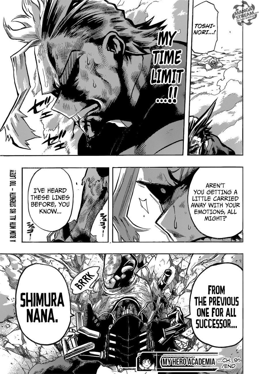 My Hero Academia Manga Manga Chapter - 91 - image 21