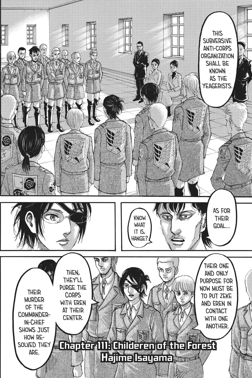 Attack on Titan Manga Manga Chapter - 111 - image 3