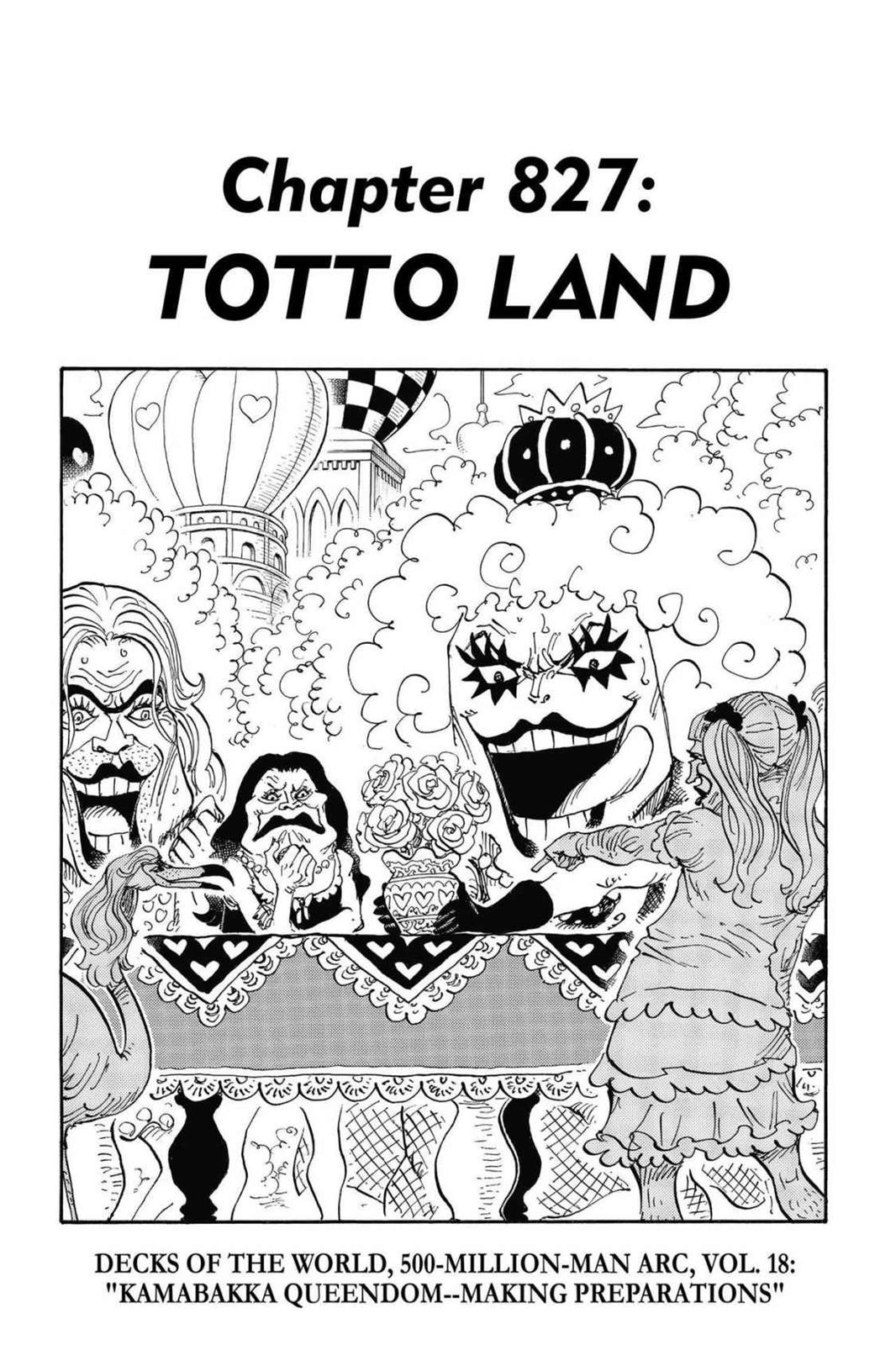 One Piece Manga Manga Chapter - 827 - image 1