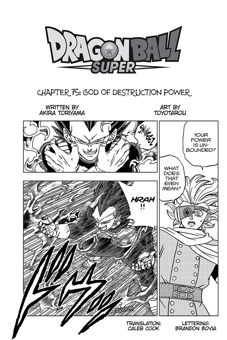 Dragon Ball Super Manga Manga Chapter - 75 - image 1
